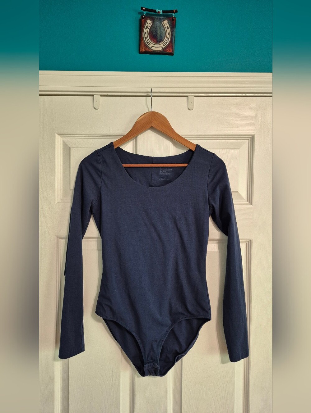 Pact Organic Cotton Long-Sleeve Scoop Neck Bodysuit - Navy Sapphire Blue 💙